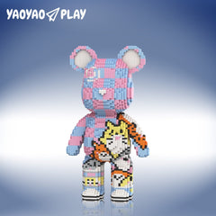 Totoro Graffiti Large Bear Building Block Set