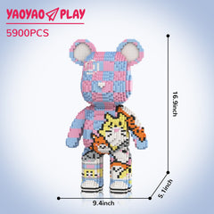 Totoro Graffiti Large Bear Building Block Set