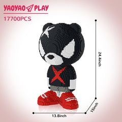 Giant Black Bear Plastic Building Blocks