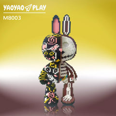 Half Anatomy Graffiti Bunny Blocks