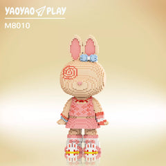Pink Skirt PP Bunny Building Blocks