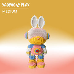 Galactic Girl Bunny Plastic Building Blocks