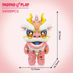 Cute Dragon King Suanni Building Blocks