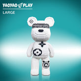 Large Black White Bear Building Block Set