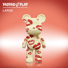 Kissy Huggy Big Bear Plastic Building Blocks