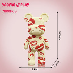 Kissy Huggy Big Bear Plastic Building Blocks