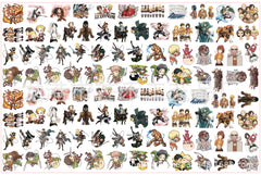 DIY Attack On Titan Acrylic Figurines Kit for Kids - Customizable Anime Characters