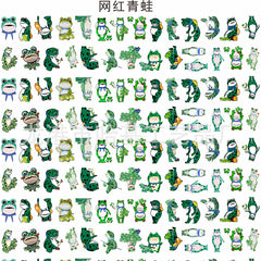 DIY Popular Online Frog Acrylic Figurines Kit for Kids - Customizable Anime Characters