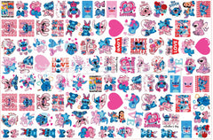 DIY Stitch and Angel Acrylic Figurines Kit for Kids - Customizable Anime Characters