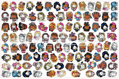 DIY Spicy Girl Hello Kitty Acrylic Figurines Kit for Kids - Customizable Anime Characters