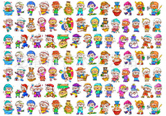 DIY Uncle Oho Acrylic Figurines Kit for Kids - Customizable Anime Characters