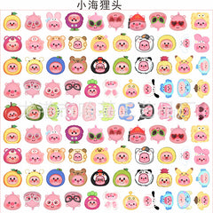 DIY Little Beaver Head Acrylic Figurines Kit for Kids - Customizable Anime Characters