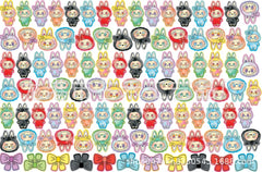 DIY Gradient Labubu Acrylic Figurines Kit for Kids - Customizable Anime Characters