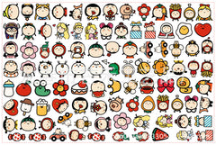 DIY Little Kou Acrylic Figurines Kit for Kids - Customizable Anime Characters