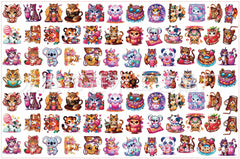 DIY Leopard Acrylic Figurines Kit for Kids - Customizable Anime Characters