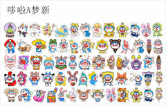 DIY New Doraemon Acrylic Figurines Kit for Kids - Customizable Anime Characters