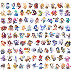 DIY Chibi Honor Of Kings Acrylic Figurines Kit for Kids - Customizable Anime Characters