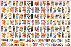 DIY Teddy Bear Acrylic Figurines Kit for Kids - Customizable Anime Characters