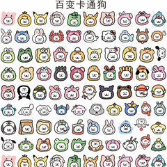 DIY Baibian Cartoon Dog Acrylic Figurines Kit for Kids - Customizable Anime Characters