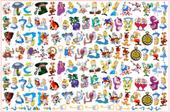 DIY Alice In Wonderland Acrylic Figurines Kit for Kids - Customizable Anime Characters