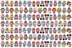 DIY Hand Drawn Labubu Acrylic Figurines Kit for Kids - Customizable Anime Characters