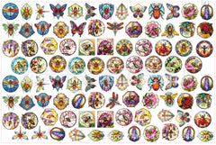 DIY Glass Insect Acrylic Figurines Kit for Kids - Customizable Anime Characters