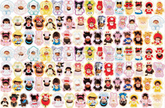 DIY Color Edged Monchhichi Acrylic Figurines Kit for Kids - Customizable Anime Characters