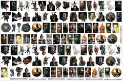 DIY Black Goku Acrylic Figurines Kit for Kids - Customizable Anime Characters