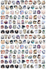 DIY Genshin Impact 4 Acrylic Figurines Kit for Kids - Customizable Anime Characters