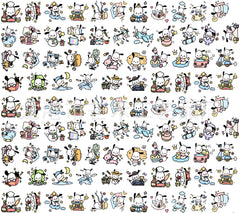 DIY Hand Drawn Pochacco Acrylic Figurines Kit for Kids - Customizable Anime Characters