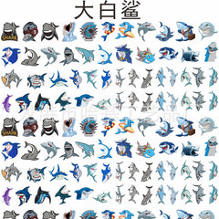 DIY Great White Shark Acrylic Figurines Kit for Kids - Customizable Anime Characters