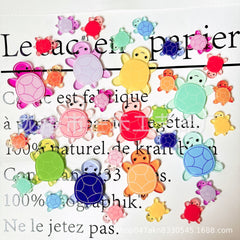 DIY Elly Turtle Keychain Acrylic Figurines Kit for Kids - Customizable Anime Characters