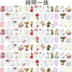 DIY Moomin Family Acrylic Figurines Kit for Kids - Customizable Anime Characters