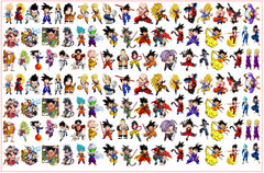 DIY Dragon Ball Acrylic Figurines Kit for Kids - Customizable Anime Characters