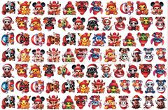 DIY Christmas Collection Acrylic Figurines Kit for Kids - Customizable Anime Characters