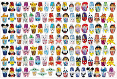 DIY Disney Milk Tea Acrylic Figurines Kit for Kids - Customizable Anime Characters