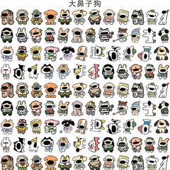 DIY Bi Nosed Dog Acrylic Figurines Kit for Kids - Customizable Anime Characters