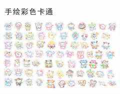 DIY Simple Line Drawing Acrylic Figurines Kit for Kids - Customizable Anime Characters