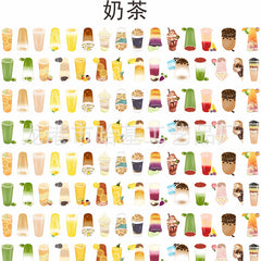 DIY Milk Tea Acrylic Figurines Kit for Kids - Customizable Anime Characters