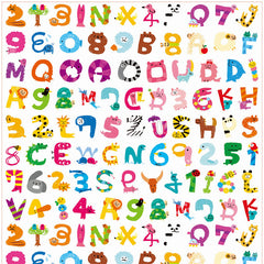 DIY Animal Alphabet And Numbers Acrylic Figurines Kit for Kids - Customizable Anime Characters