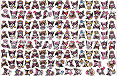 DIY Hand Drawn Kuromi Acrylic Figurines Kit for Kids - Customizable Anime Characters