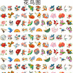 DIY Floral And Bird Painting Acrylic Figurines Kit for Kids - Customizable Anime Characters