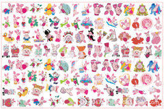 DIY Piglet Acrylic Figurines Kit for Kids - Customizable Anime Characters