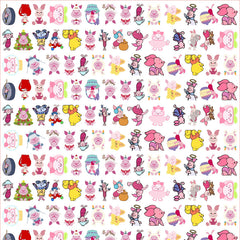 DIY Peppa Pig and Winnie the Pooh Acrylic Figurines Kit for Kids - Customizable Anime Characters