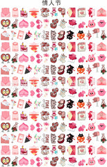 DIY Valentine Day Acrylic Figurines Kit for Kids - Customizable Anime Characters