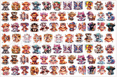 DIY Highland Cattle Acrylic Figurines Kit for Kids - Customizable Anime Characters