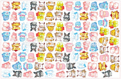 DIY Sanrio Bumper Cars Acrylic Figurines Kit for Kids - Customizable Anime Characters