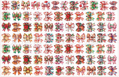 DIY Christmas Bow Acrylic Figurines Kit for Kids - Customizable Anime Characters