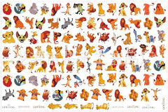 DIY The Lion King Acrylic Figurines Kit for Kids - Customizable Anime Characters