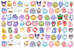 DIY Sanrio Food Acrylic Figurines Kit for Kids - Customizable Anime Characters